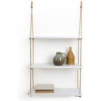 Mareo 60cm MDF & Rope Wall Shelf Unit