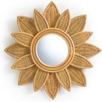 Nogu Floral 60cm Diameter Rattan Mirror