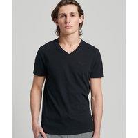 Vintage Logo Cotton T-Shirt with V-Neck
