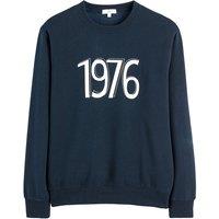 Printed Cotton Mix Sweatshirt with Crew Neck