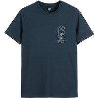 Printed Cotton T-Shirt with Crew Neck