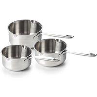 Set of 3 Maestro Saucepans