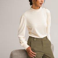 Recycled Turtleneck T-Shirt with Long Sleeves