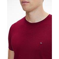 Cotton Slim Stretch T-Shirt with Crew Neck