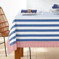 Hendaye Striped Oilcloth Style 100% Coated Cotton Tablecloth