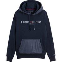 Tommy Logo Mix Hoodie in Cotton Mix