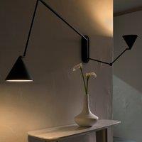 Moke XL Double-Arm Articulated Wall Lamp