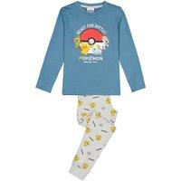 Logo Print Cotton Pyjamas with Long Sleeves