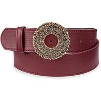 Wide Belt with Circle Buckle
