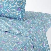 Betsy Floral 100% Washed Cotton Flat Sheet