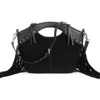 Leather Fringed Handbag