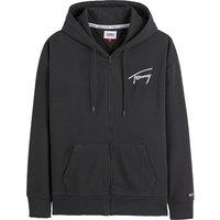 Signature Embroidered Logo Hoodie in Cotton Mix with Zip Fastening