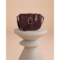 Leather Buckled Shoulder Bag