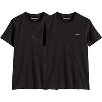 Pack of 2 Institutional Logo Print T-Shirts in Cotton and Slim Fit