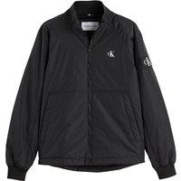 Harrington Padded Jacket with Logo Print and Zip Fastening