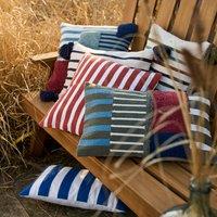 Gouarec Striped Tassel 100% Cotton Square Cushion Cover