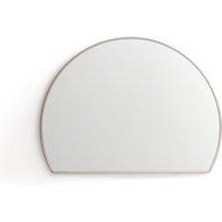Caligone 60cm High Satin Nickel Semi Circular Mirror