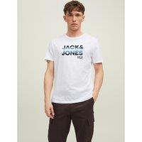 Jcoseth Logo Print T-Shirt in Cotton with Crew Neck