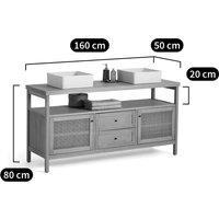 Gabin L160cm Double Sink Vanity Unit