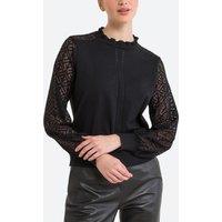 Recycled High Neck Jumper in Cotton Mix