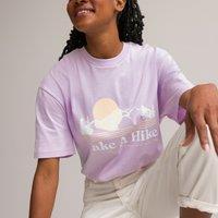 Cotton Printed T-Shirt with Crew Neck