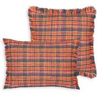 Zarautz Madras Check 100% Cotton Cushion Cover