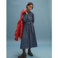 High Shine Padded Jacket with Integral Hood