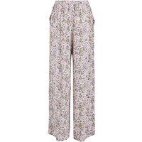 Floral Wide Leg Trousers with High Waist