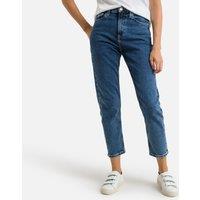 Ankle Grazer Skinny Jeans in Slim Fit with High Waist