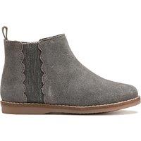 Kids Iridescent Ankle Boots in Suede with Zip Fastening