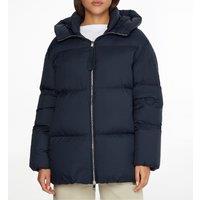 Hooded Padded Puffer Jacker with Zip Fastening
