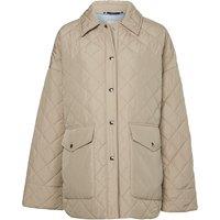 Short Padded Jacket with Press-Stud Fastening, Mid-Season