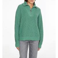 Cotton Half Zip Jumper