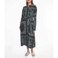 Bandana Print Midaxi Dress