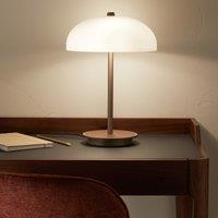 Beaudouin Glass & Metal Desk Lamp