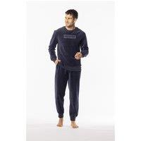 Cotton Mix Velour Pyjamas with Long Sleeves