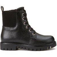 Kids Lace-Up High Ankle Boots with Zip Fastening