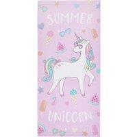 Summer Unicorn Beach Towel