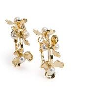 Flower Hoop Earrings
