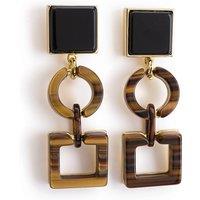Tortoiseshell Pendant Earrings