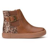 Kids Glittery Ankle Boots with Zip Fastening