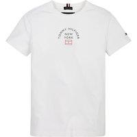 Logo Print Cotton T-Shirt with Short Sleeves