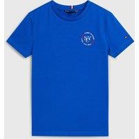 Embroidered Logo Cotton T-Shirt with Short Sleeves