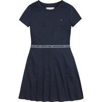 Embroidered Logo Dress with Short Sleeves
