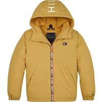 Logo Print Hooded Jacket
