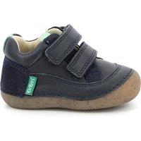 Kids Sostankro Leather Trainers with Touch 'n' Close Fastening