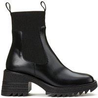 Dove Ankle Boots in Polished Leather