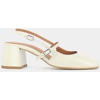 Ada Leather Heels with Open Heel