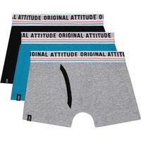 Pack of 3 Cotton Boxers, 8-16 Years