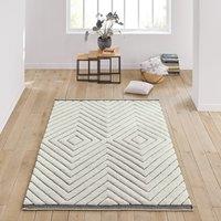 Niris Geometric Berber Style Wool Rug